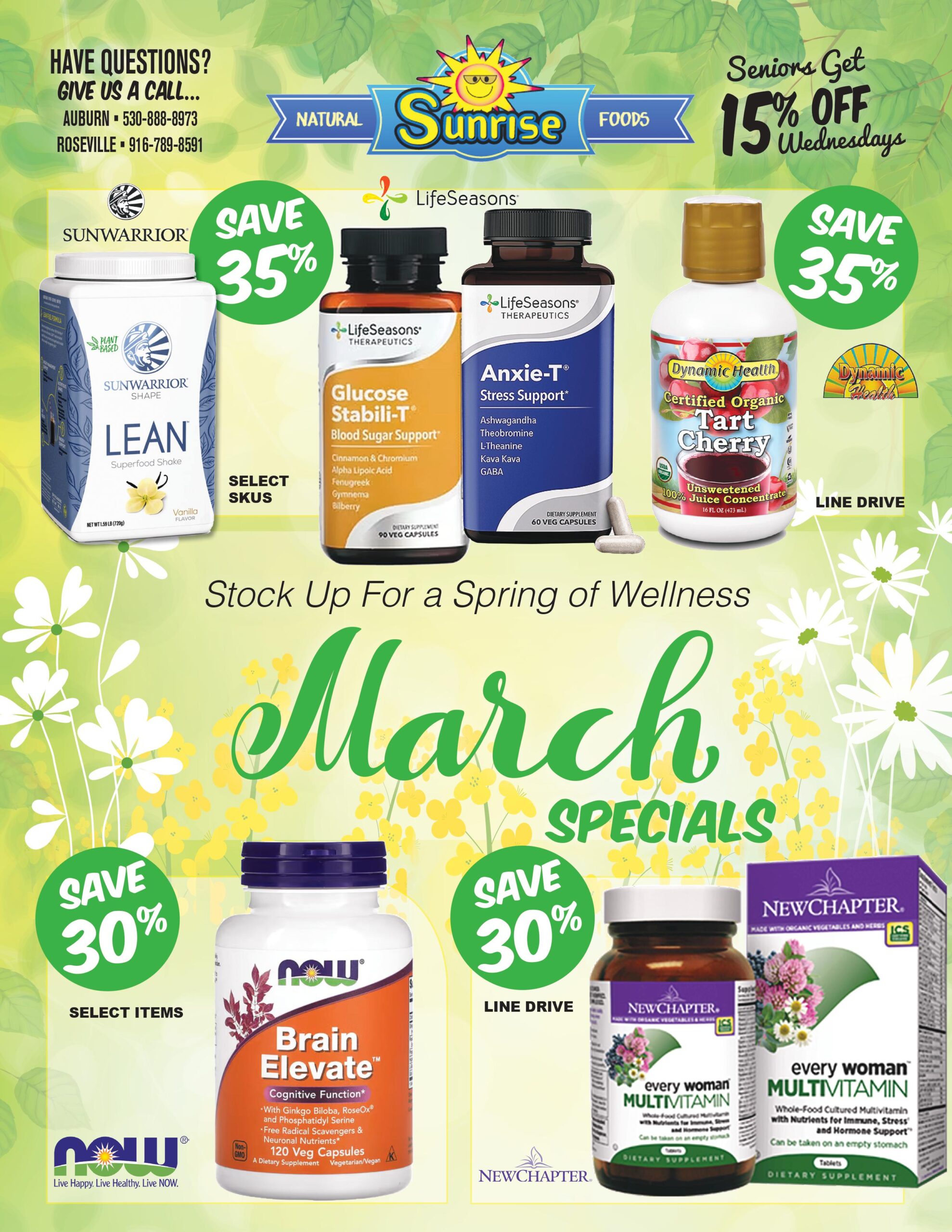 Natural Food Specials in Auburn, CA Sunrise Natural Foods